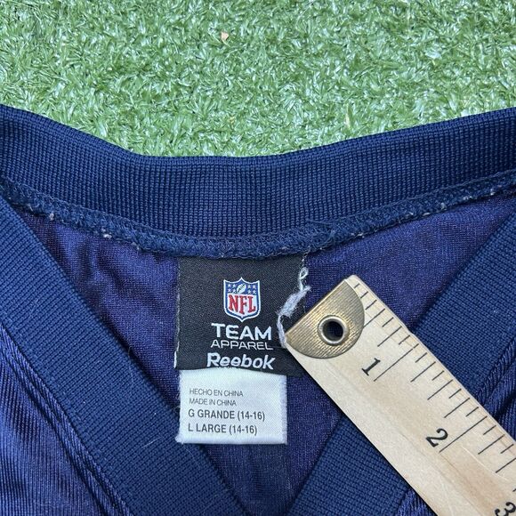 Vintage Tom Brady Reebok New England Patriots Jersey #12 Size Large 14-16 Youth - Picture 7 of 7